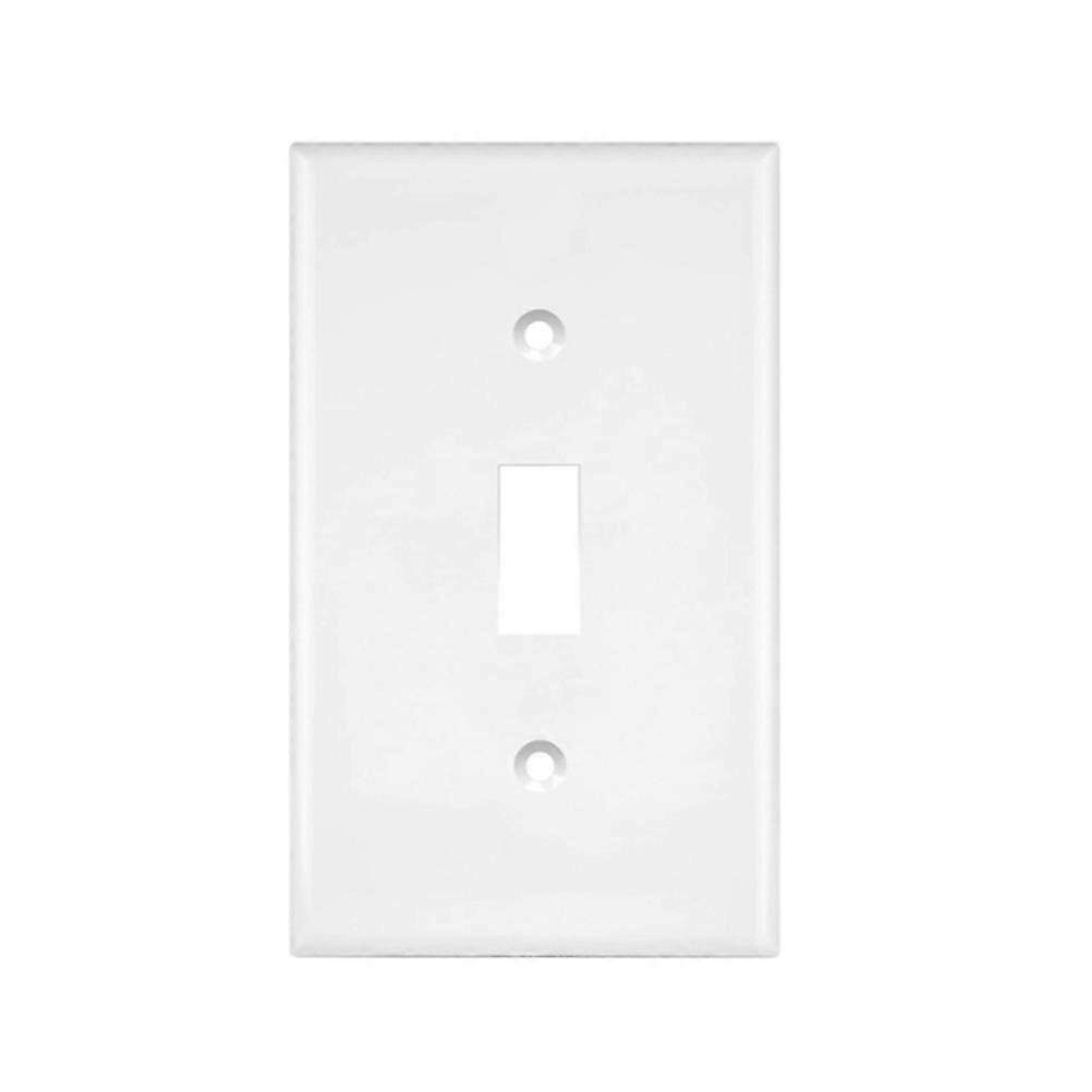 4PCS Toggle Switch Mechanical Switch Panel Home LED Light Wall Switch with Screws (White)