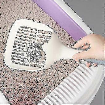 høy kvalitet katt søppel scoop pvc plast pet poo spade praktiske kjæledyr bæsj housebreaking (1 stk, beige)