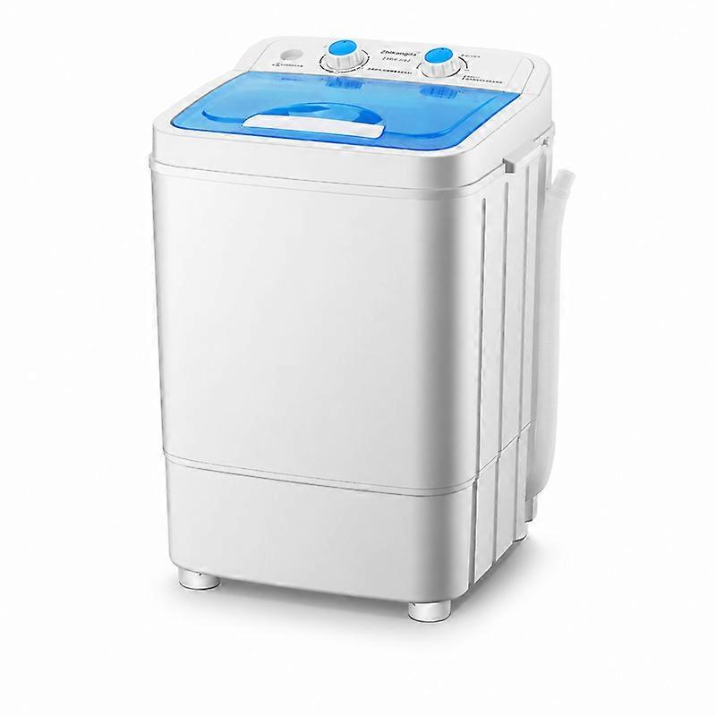 Portable Mini Washing Machine with Spin Dryer, No Installation, Timer Control, Large Load, Blue