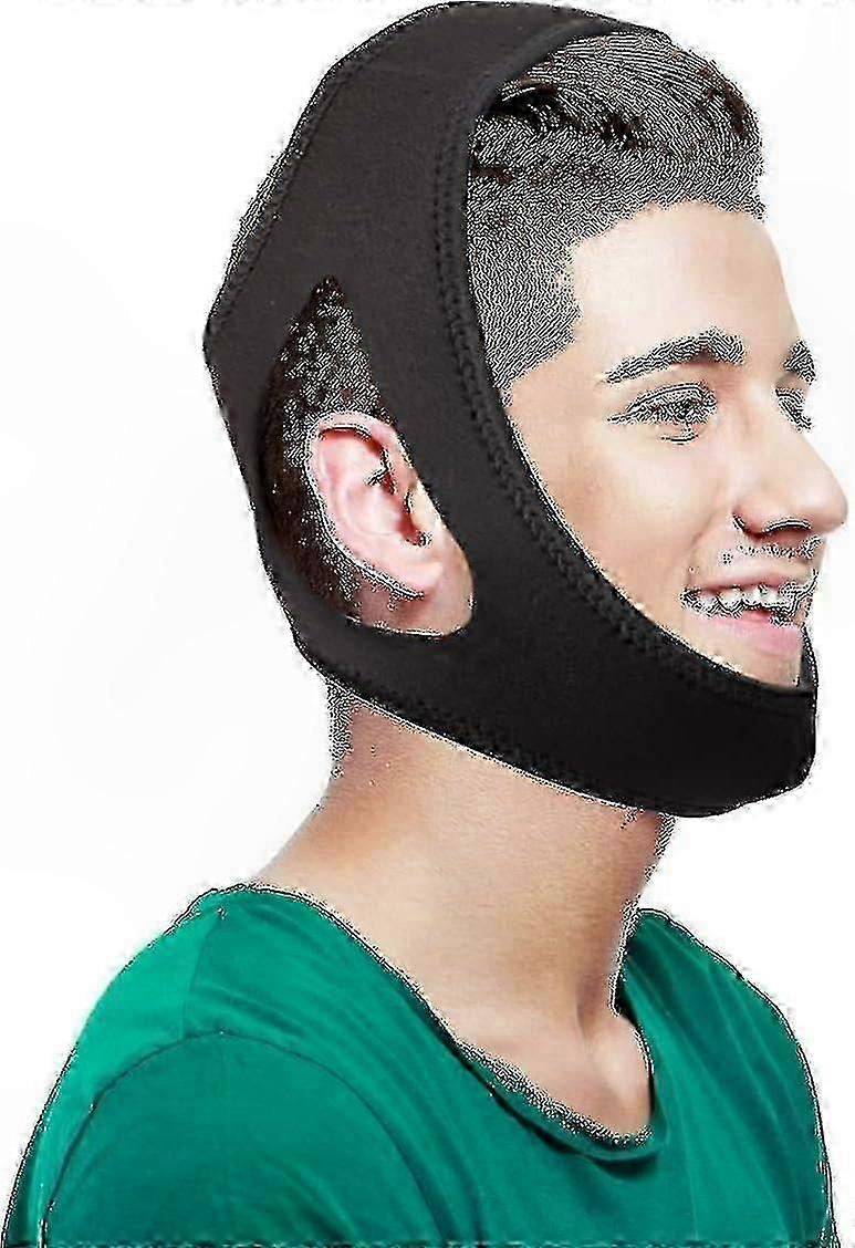 Snoring Solution Chin Strap, Adjustable Sleep Aid compatible with CPAP Users, Comcompatible withtable Anti-Snore Support compatible with Restful Night