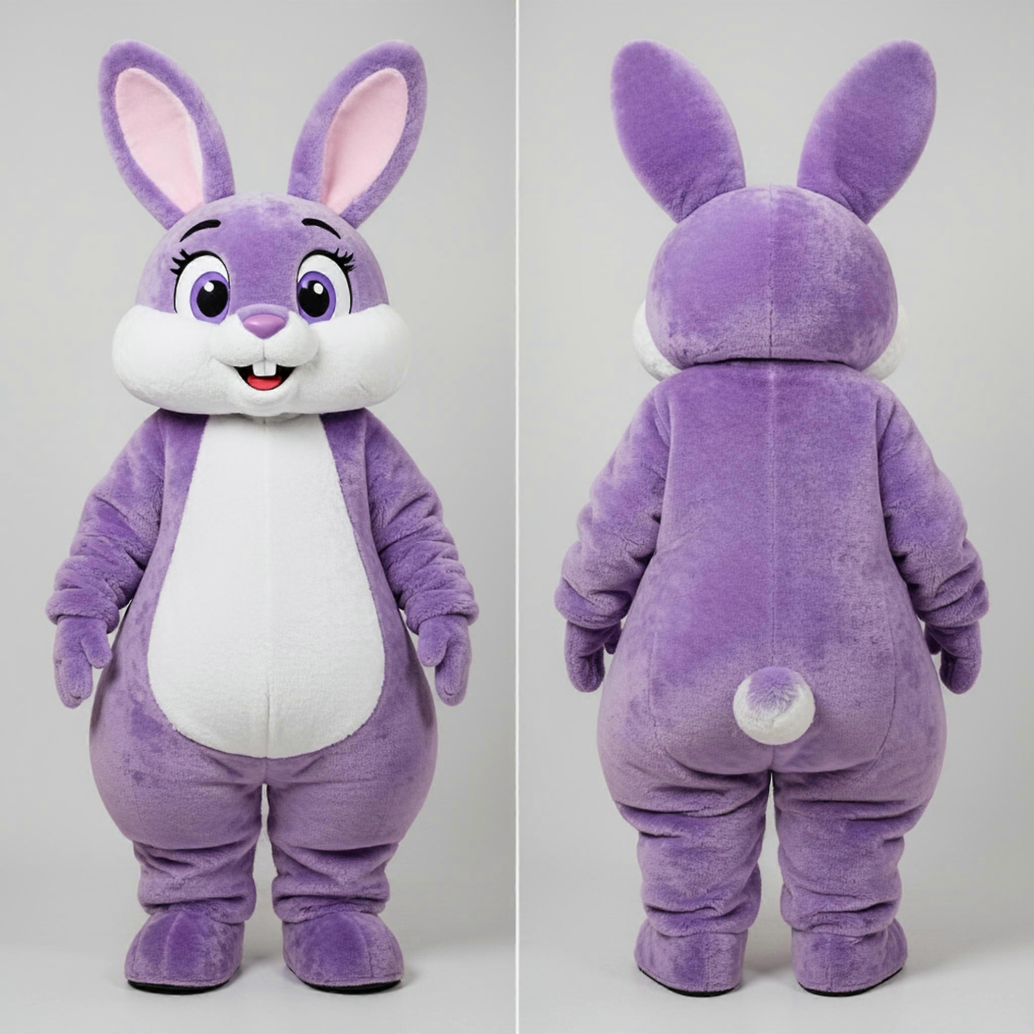 MASTICOT Lavender Velvety Wild Rabbit Mascot