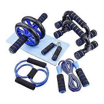 7-piece Push-up Bars Set Non-slip Push-up Bars For Strength Training Muscle Building Indoor Sports Equipment - Blue