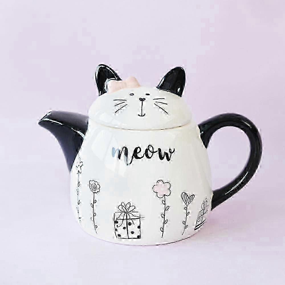 Cute Cat Ceramic Teapot