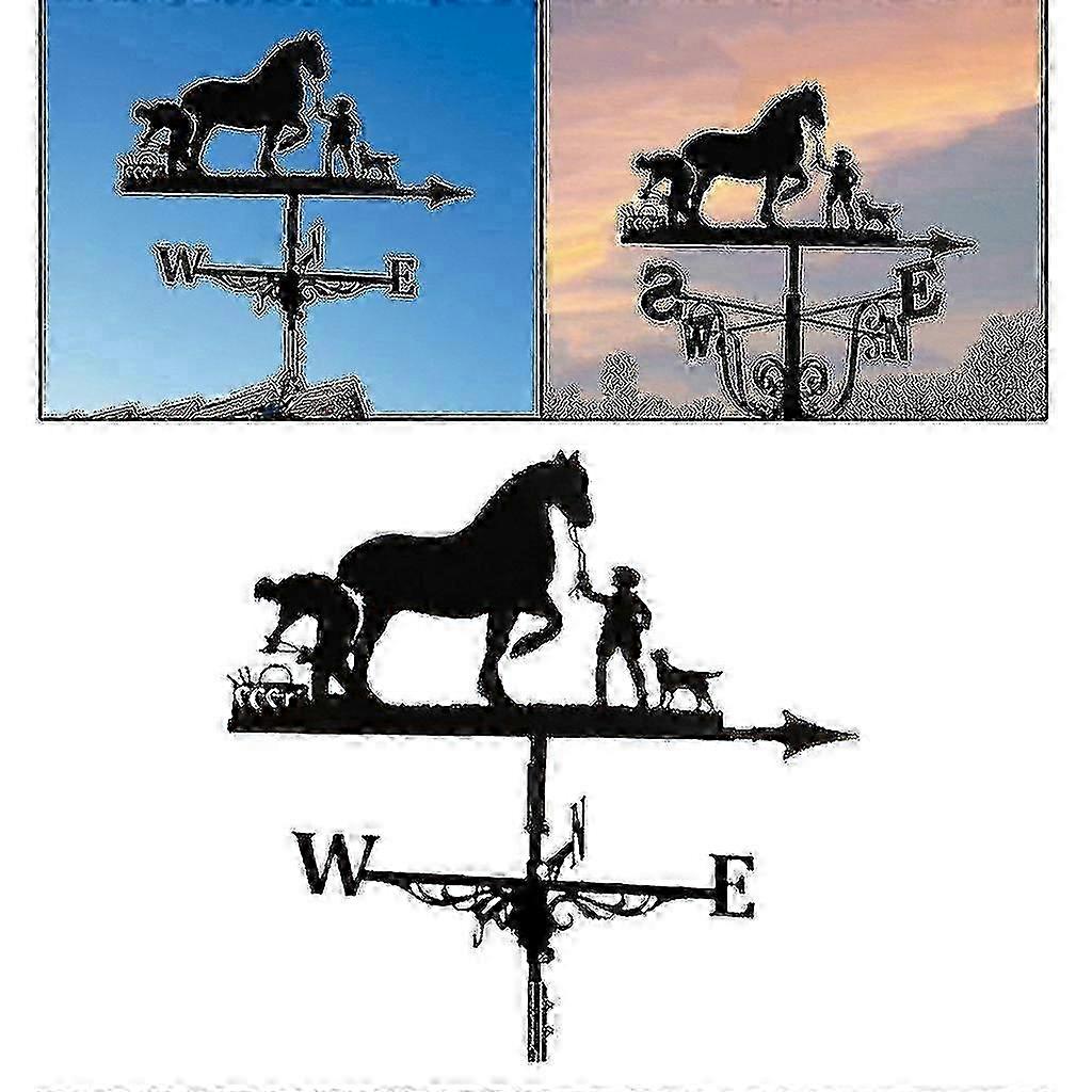 Black Iron Horse Weathervane