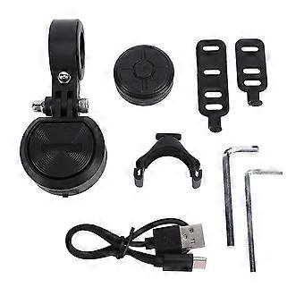 Clacson per bici elettrica con telecomando di tipo C Ricarica 120dB Suono forte IP66 Campanello di allarme per bici resistente all'acqua per scooter per mountain bike