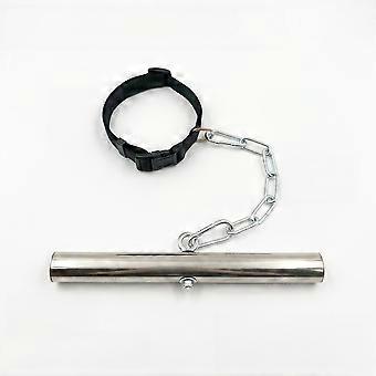 Stainless Steel Dog Anti-Chasing Collar Accessory, Neck Hanging Stick Tool Prevent Running After Cars for Outdoor Dogs