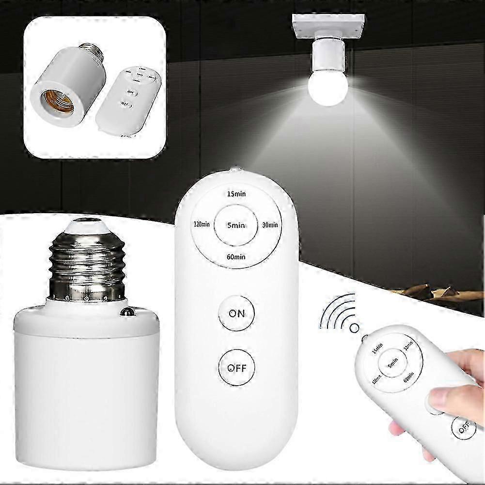 Remote Control Light Lamp Socket, Wireless Remote Control Convenience, Timer Functionality, for Home Dcor [XR]