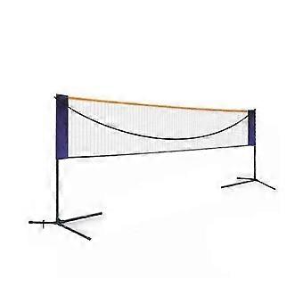 Rete da badminton pieghevole con struttura per giocare sia all'interno che all'esterno, design portatile e leggero, montaggio rapido e facile da riporre.