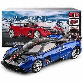 1:18 Pagani Huayra BC Blu Francia/Candy Blue with carbon fiber details 1/18 model car from Autoart