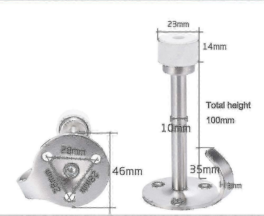Brushed Stainless Door Stopper Hook