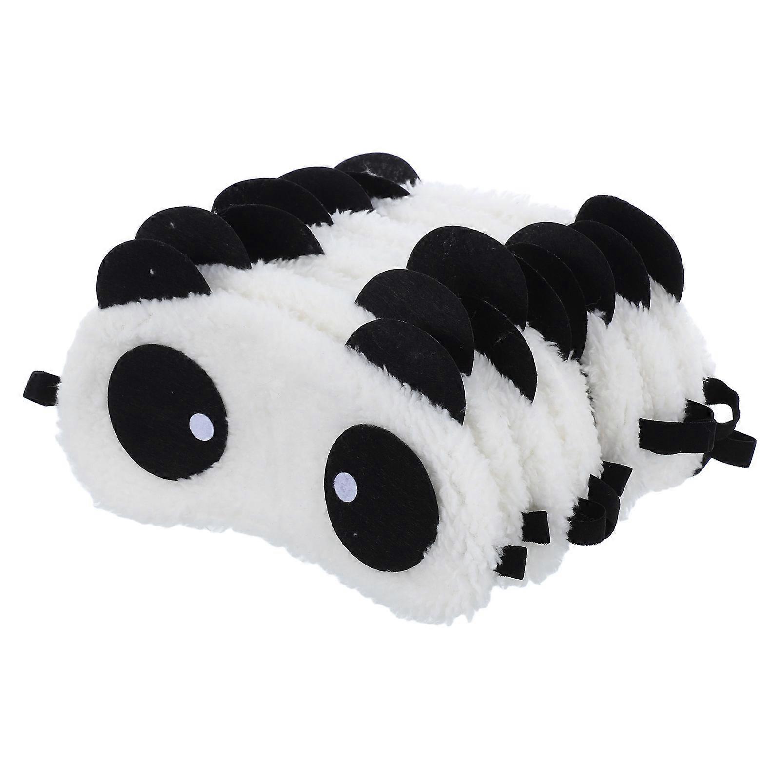 Panda Eye Mask Cartoon Eye Patch for Sleeping Use 10Pcs Plush Material