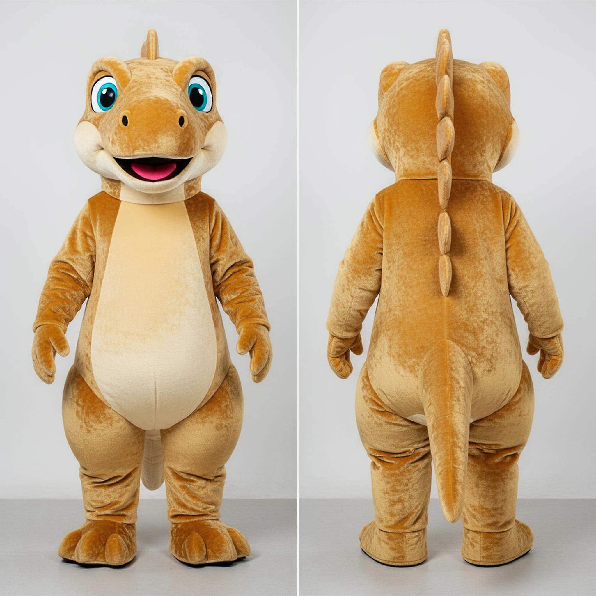 MASTICOT Golden Plush Broad Shouldered Iguanodon Mascot