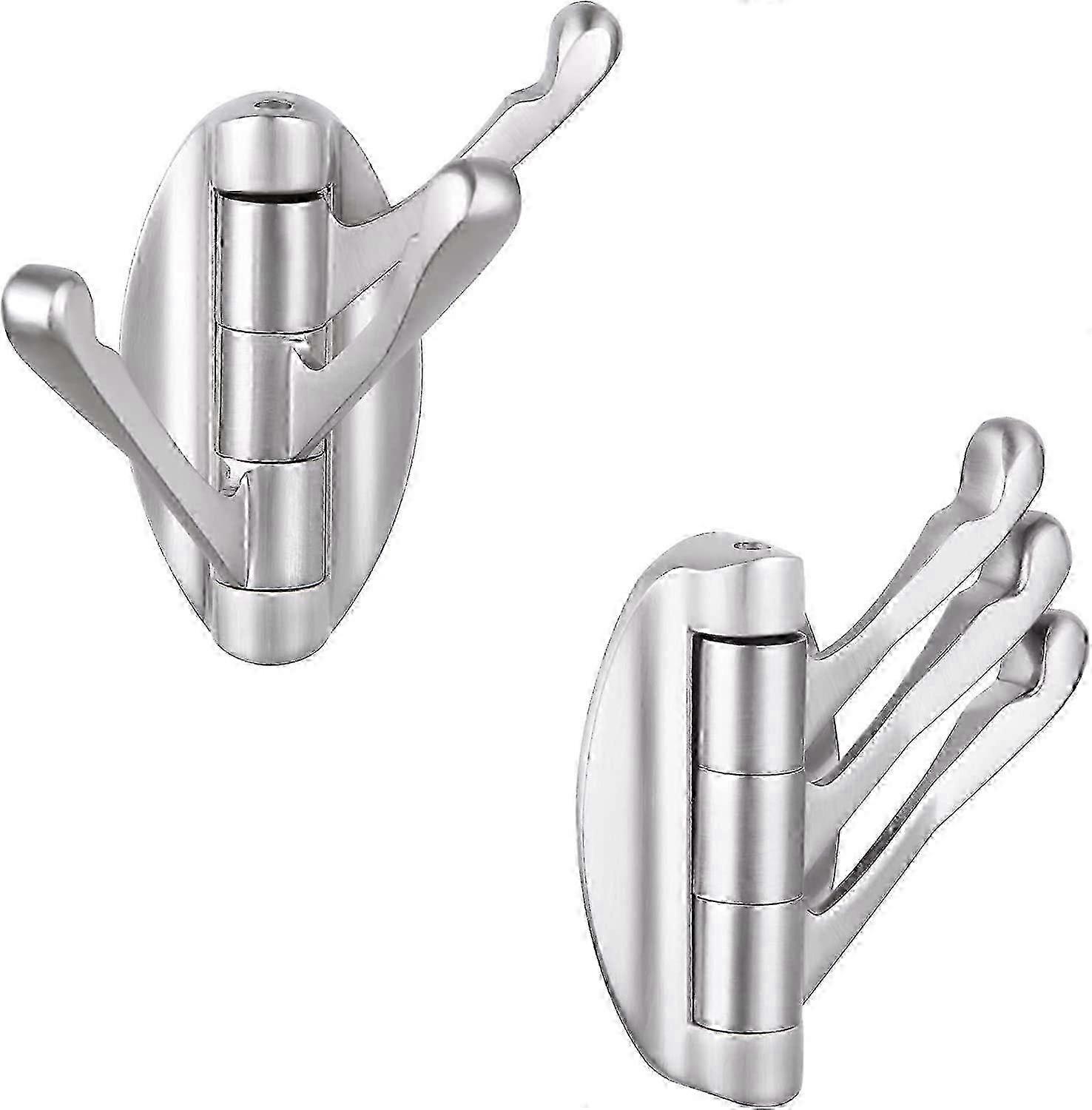 2-Pack Foldable Swivel Coat Hooks - Space-Saving UK Home Solution,New 2026