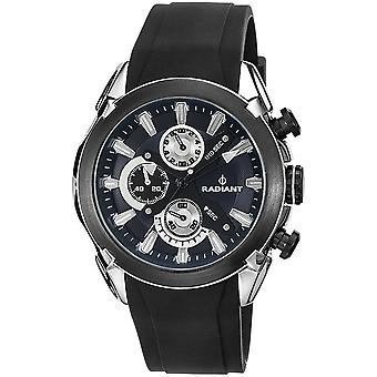 Radiant new chronograph Quartz Analog Man Watch with RA278703 Rubber Bracelet