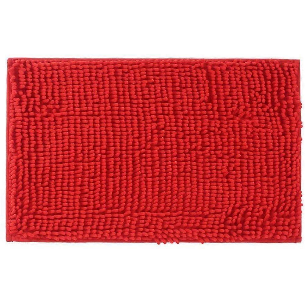 Chenille Microfiber Non-Slip Plush Bath Mat