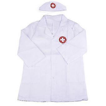 Nurse Pretend Play Set Long Sleeve Coat Cap