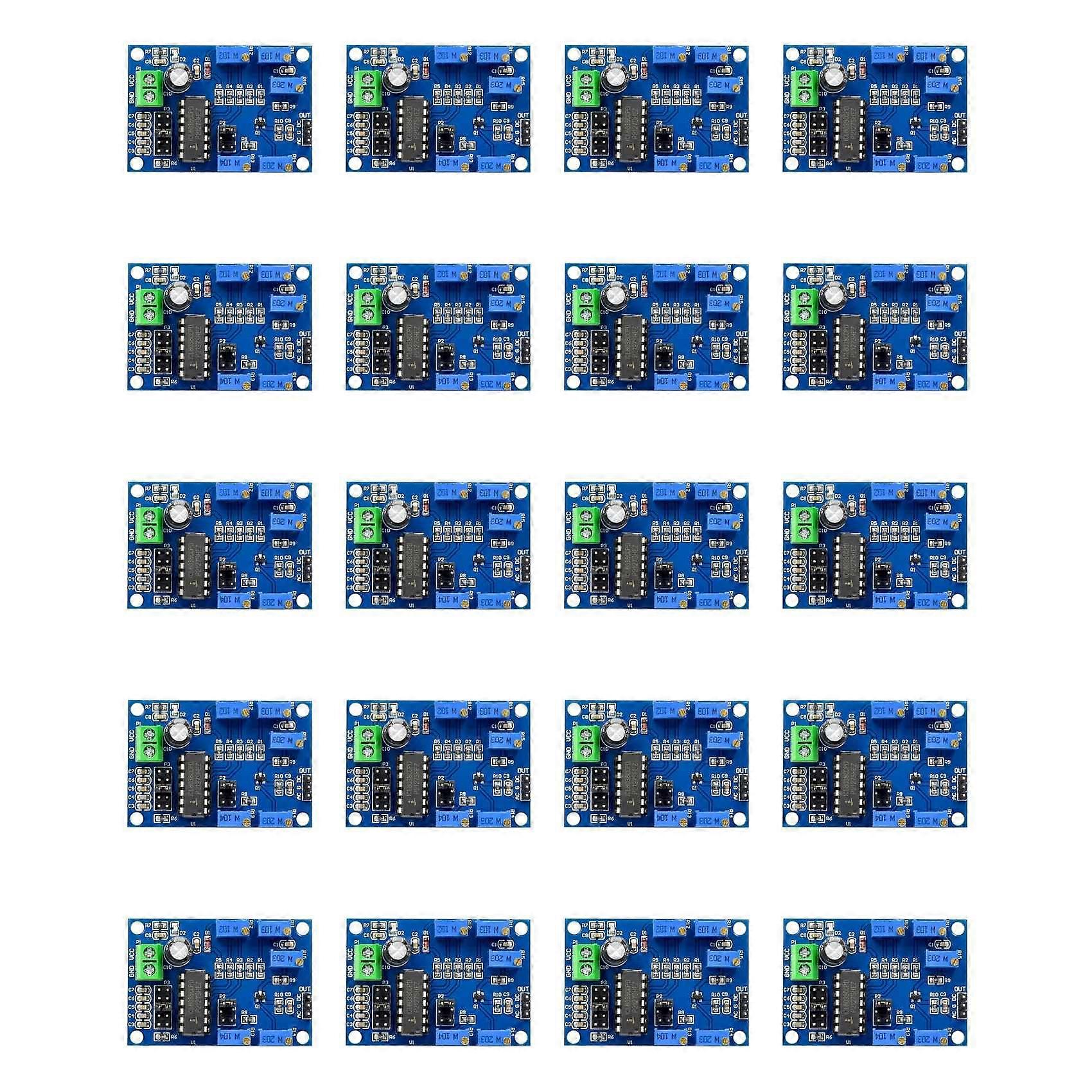 20X ICL8038 Signal Generator Medium/Low Signal Frequency 10Hz-450KHz Triangular/Rectangular/Sine Wave Generator Module