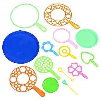 14Pcs Bubble Wand Set, Colorful Blowing Bubble Toys for Outdoor Play, Flexible Bulk Bubble Wands for Kids Interactive Fun