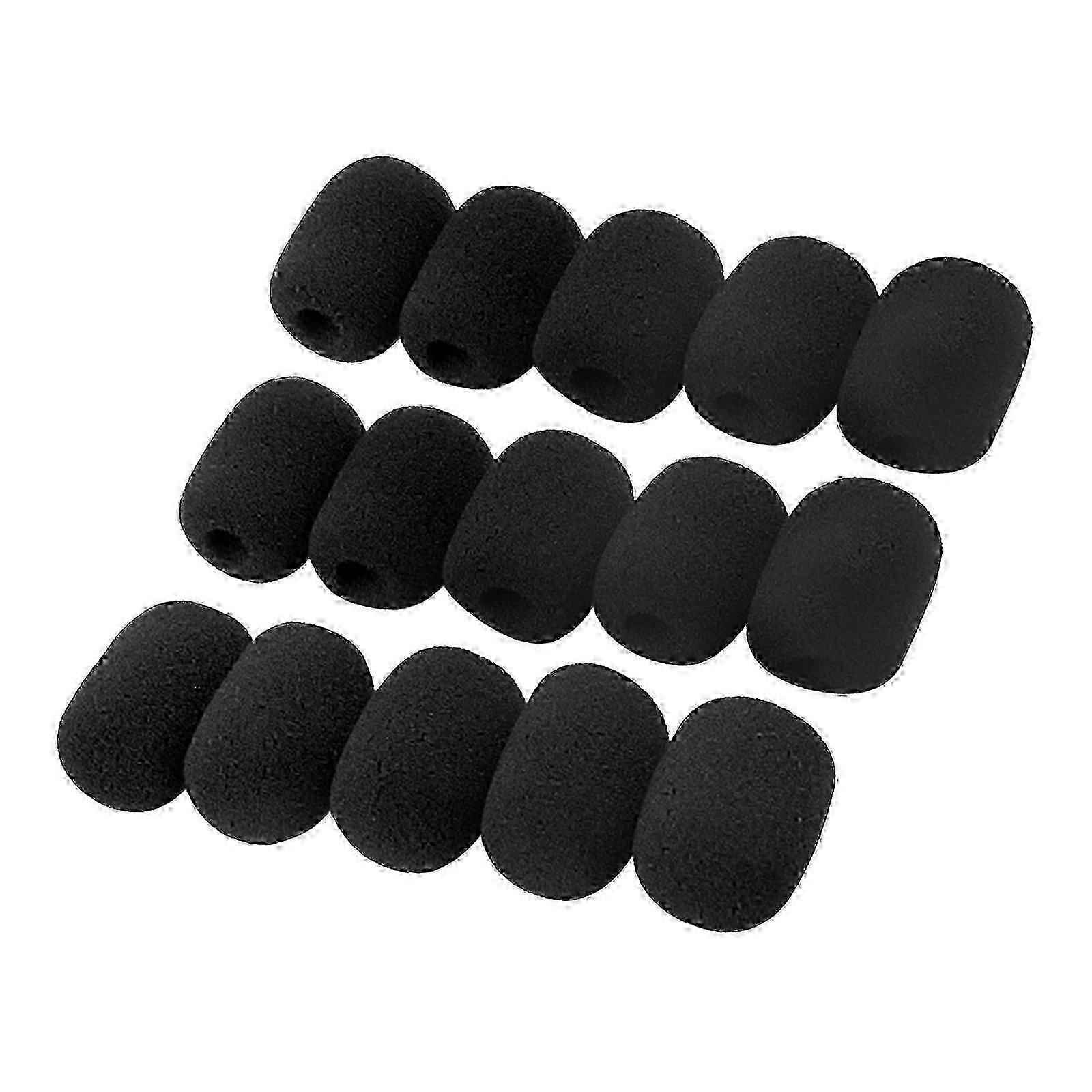 15PCS Foam Sponge Mic Windscreen compatible with Headset Mic