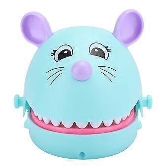 Funny Bite Finger Toy Mouse Mouth Bite Finger Game Trick Toy Forældre Barn Interaktivt legetøj (blå)