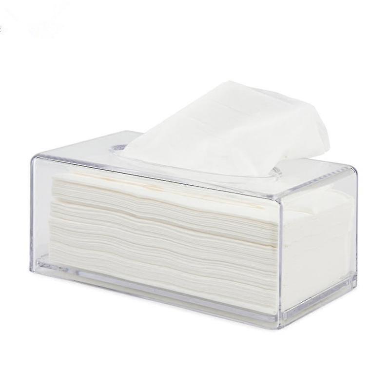 1 pakke Clear Tissue Box Serviettholder Organizer