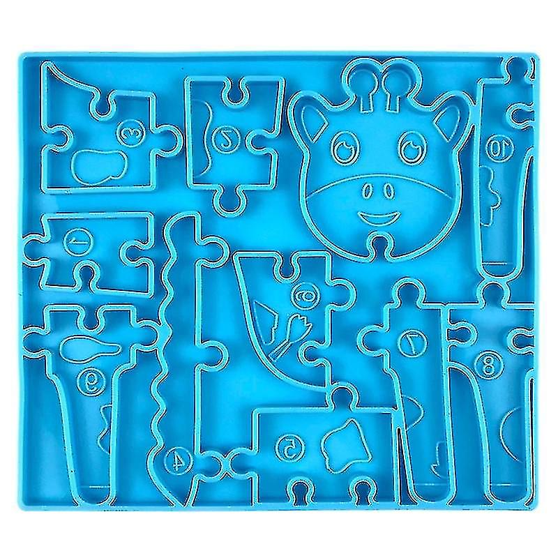 Crocodile Dinosaur Puzzle Resin Mold Puzzle Game Epoxy Resin Casting Mold