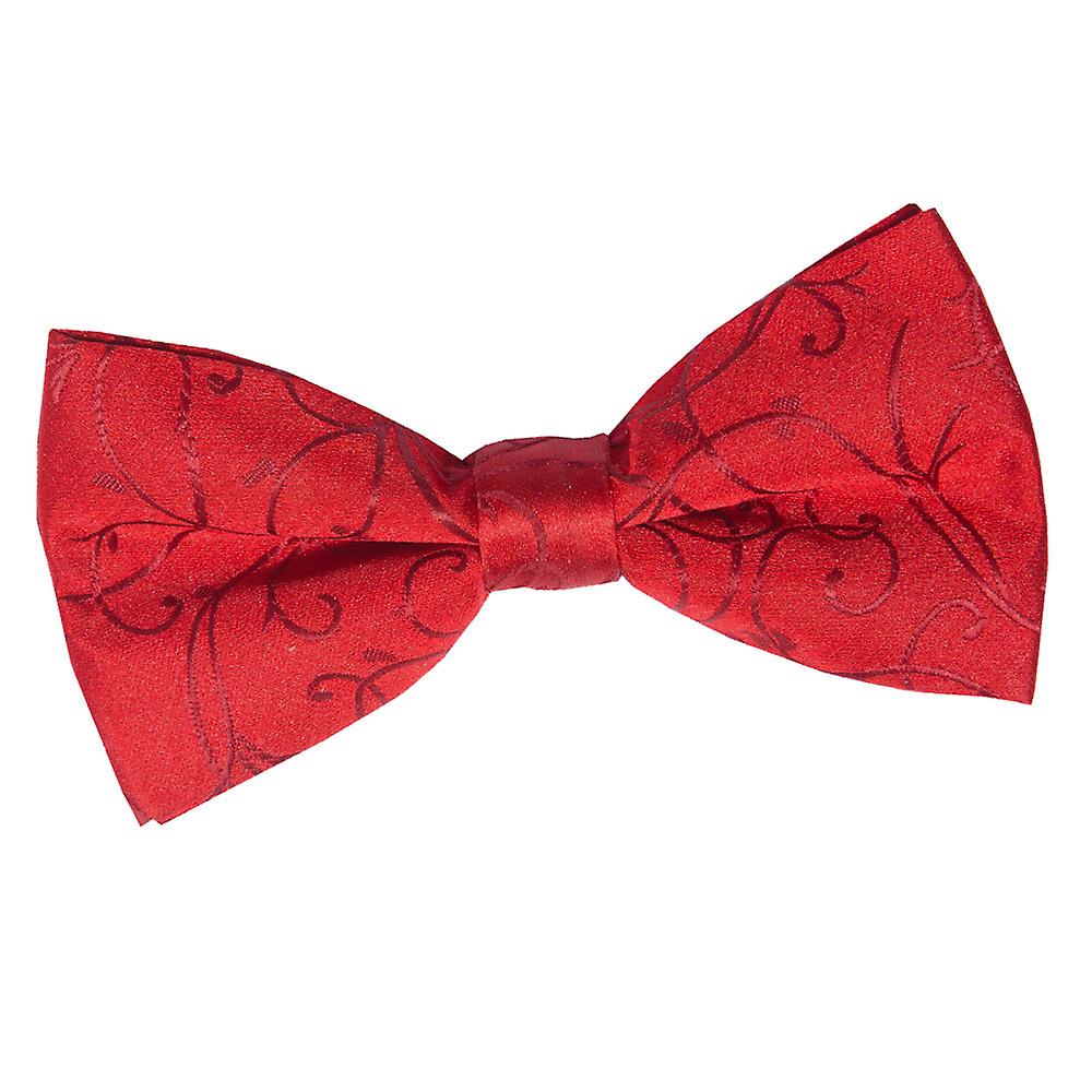 Burgundy Swirl Pre-Tied Bow Tie