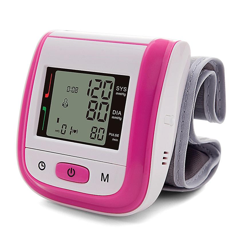 Tonometer Automatic Wrist Digital Blood Pressure Monitor Digital Lcd Sphgmomanometer Heart Beat Rate Pulse Meter