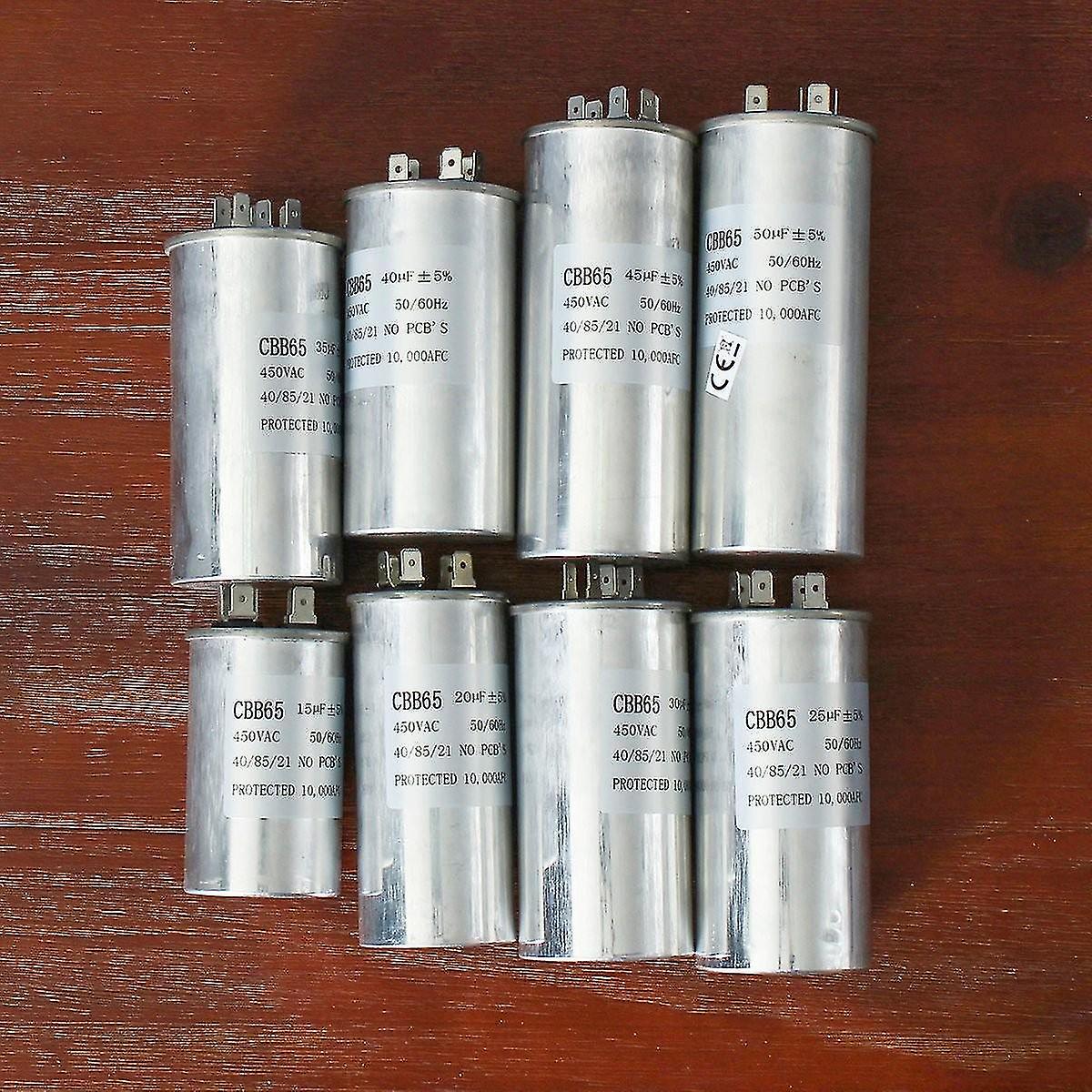 25Uf 450v Ac מנוע קבלים מדחס מזגן