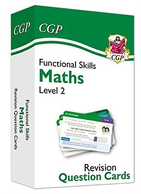 Functional Skills Maths Revision Question Cards  Level 2 by CGP Books Hardback Book