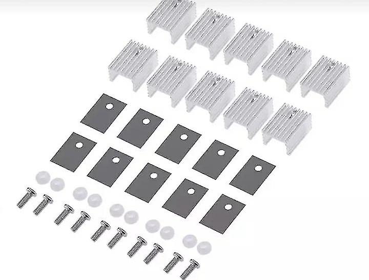 20pcs / set To-220 Radiatore di raffreddamento in alluminio Dissipatore di calore Transistor Dissipatore di calore Cooler per PC