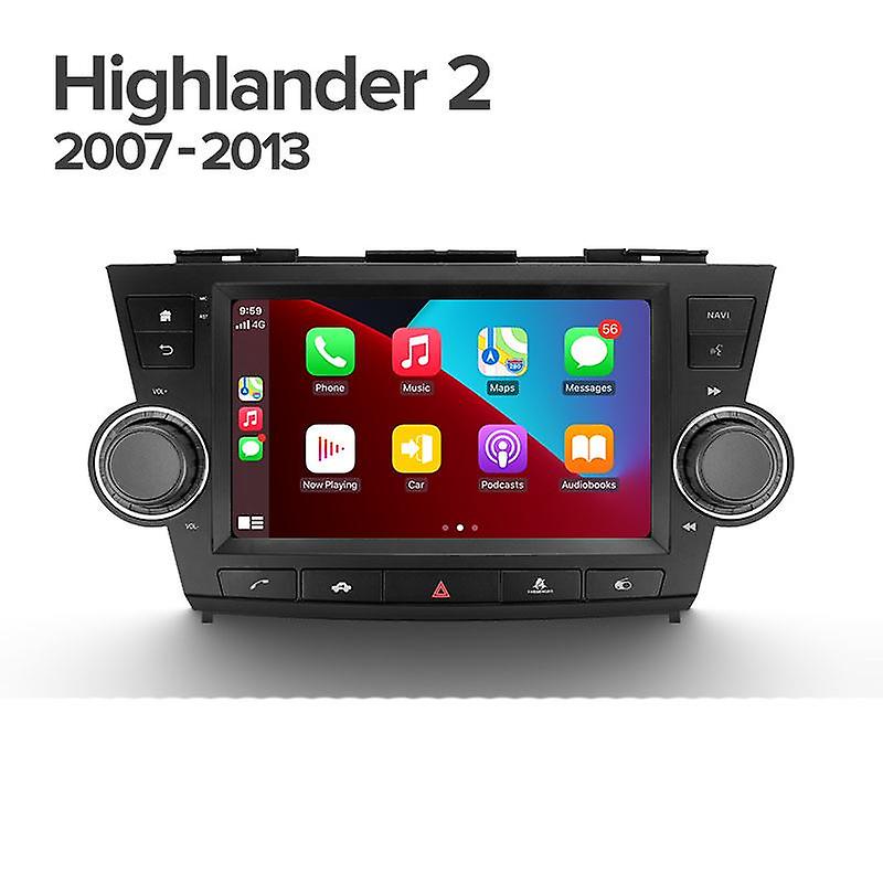 Android 10.0 Car Radio Video Player For Toyota Highlander 2 XU40 2007 - 2013 GPS Auto Stereo Carplay