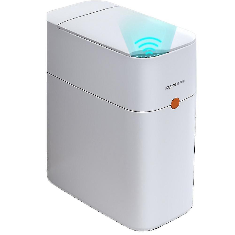 Touchless Bathroom Trash Can With Lid Automatic Garbage Can For Bedroom Office Motion Sensor Trash