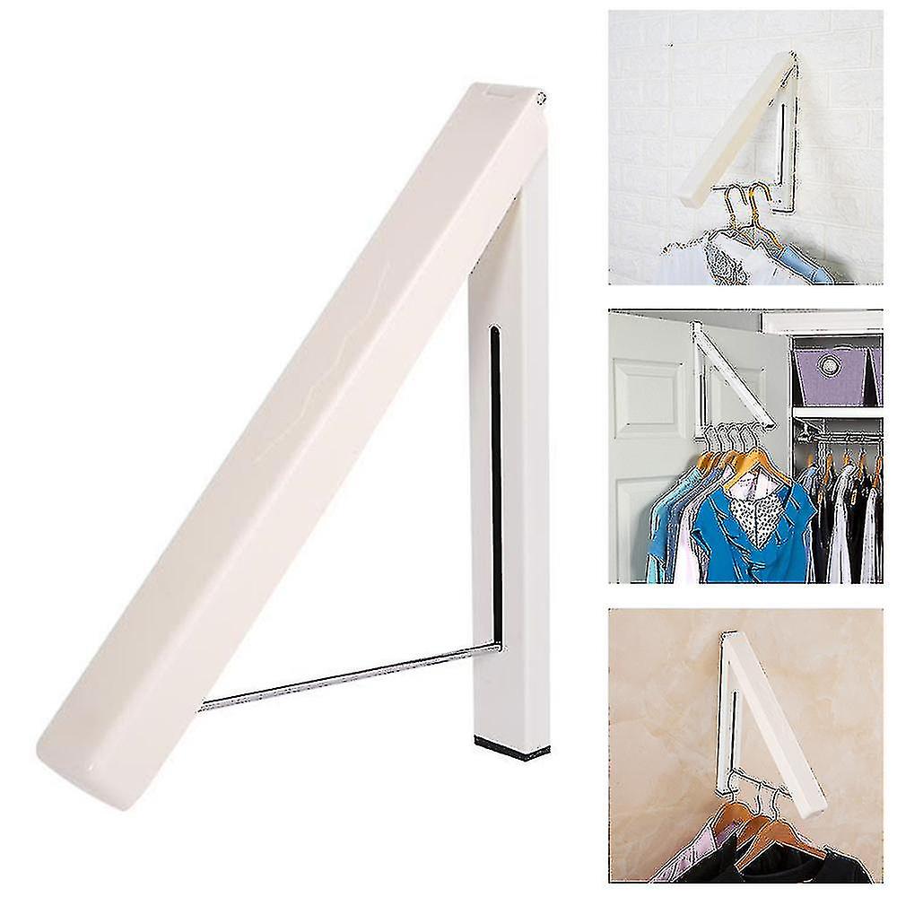 Foldable Wall Mounted Retractable Drying Rack Clothes Hangers