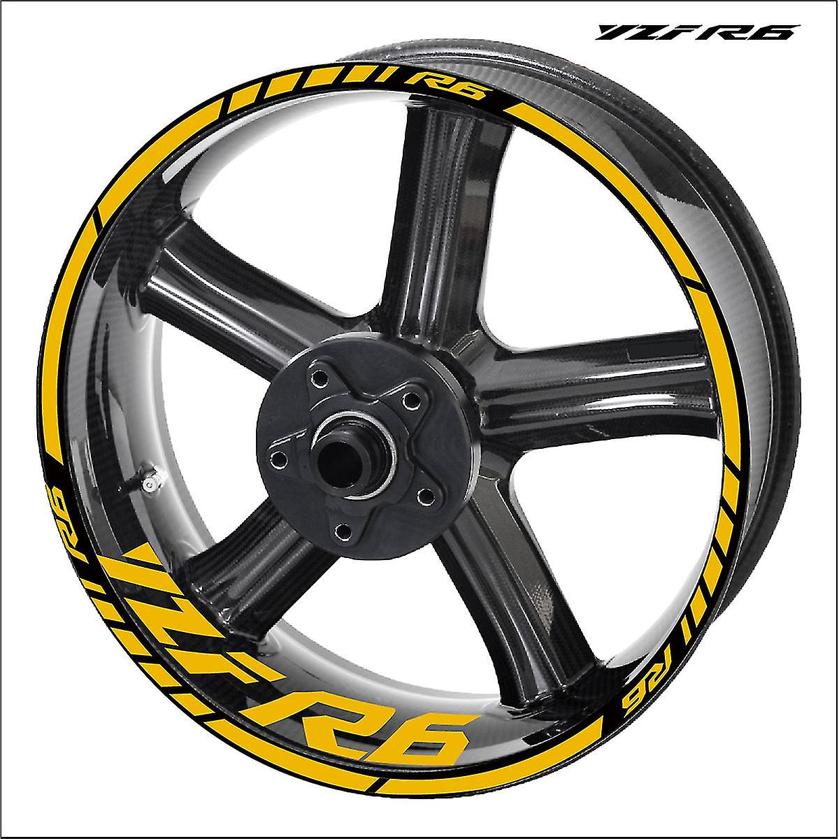 Rim Sticker For Yamaha R6, Kit'autocollants De Whees, Logo Yzf R6 ...