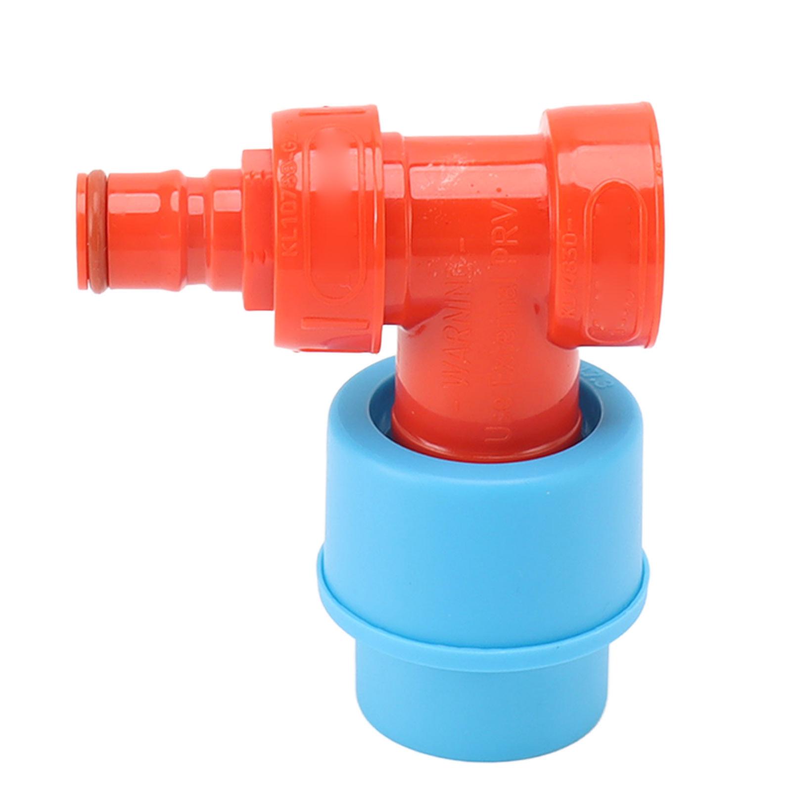 Chemical-Resistant 3-Way Tee Adapter for Carbonated Beverages Like Beer and Soda