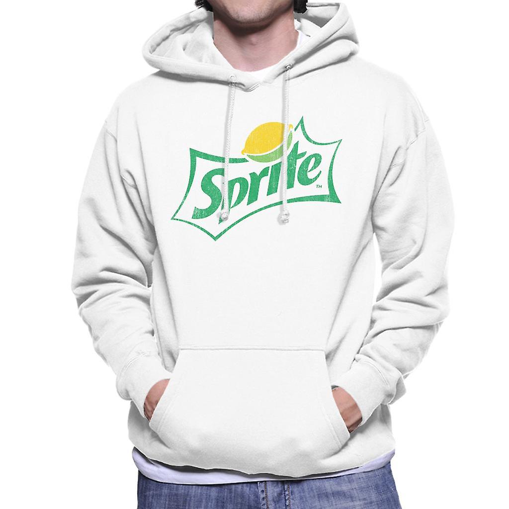 Moletom com capuz Sprite afligido logo homens