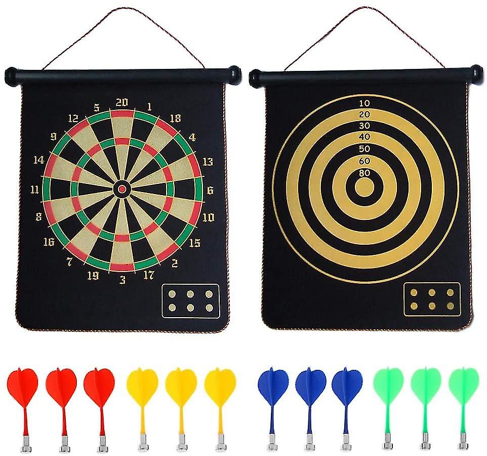 المغناطيسي دارت المجلس، داخلي في الهواء الطلق ألعاب دارت للأطفال مع 12pcs السهام المغناطيسية، ألعاب لعبة السلامة، التراكمي على الوجهين لعبة مجلس مجموعة للهدايا