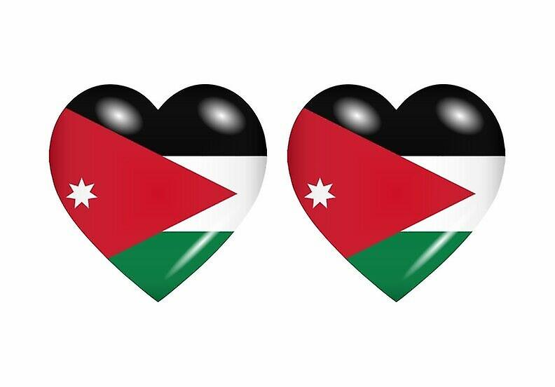 2x Sticker sticker heart flag JOR jordan