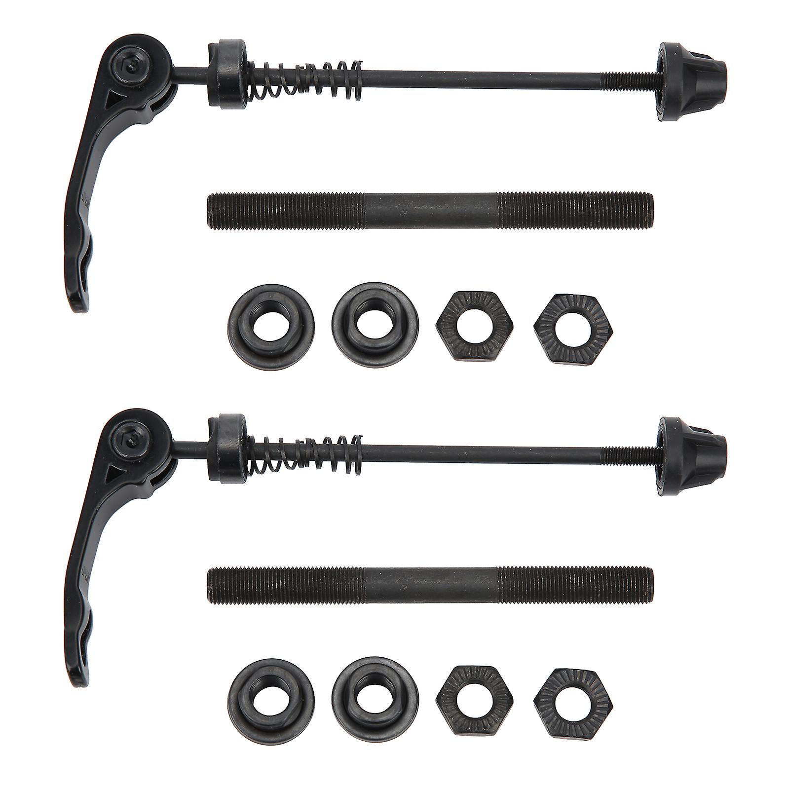 Qukaim Bicycle Accessory Quick Release Skewers, Mountain Bike Front Axle Hollow Hub Accessory, 2 Sets, Aluminum Alloy Bicycle Front Quick Release