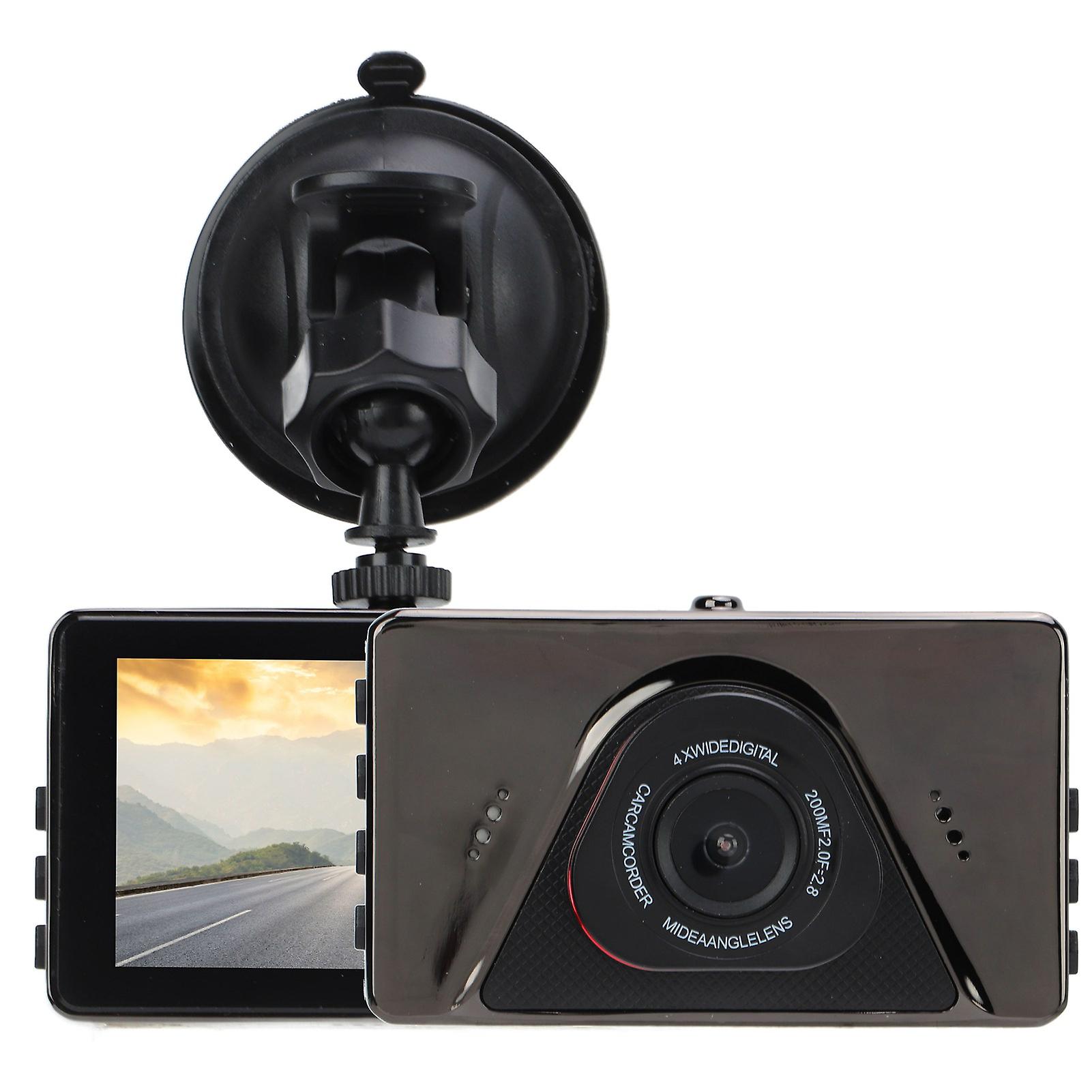 Telecamera per auto da 3 pollici, registratore di guida ad alta definizione, grandangolo da 120 gradi, sensore G universale per auto