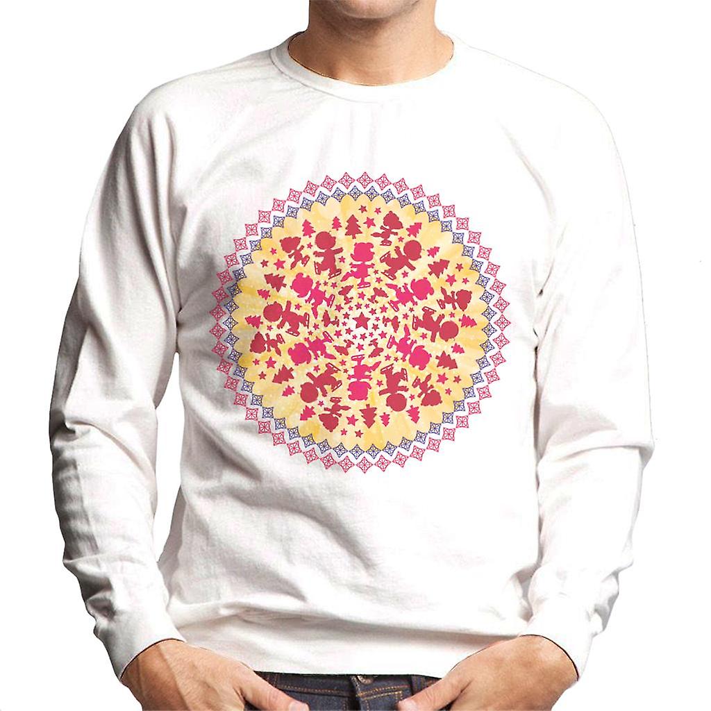 Peanuts Snoopy Symmetrical Ice Skating Men's Sweatshirt