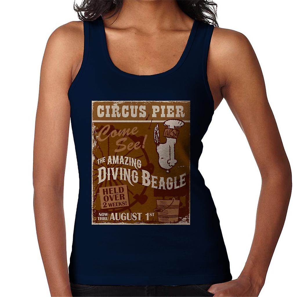Peanuts Circus Pier Diving Snoopy Women's Vest