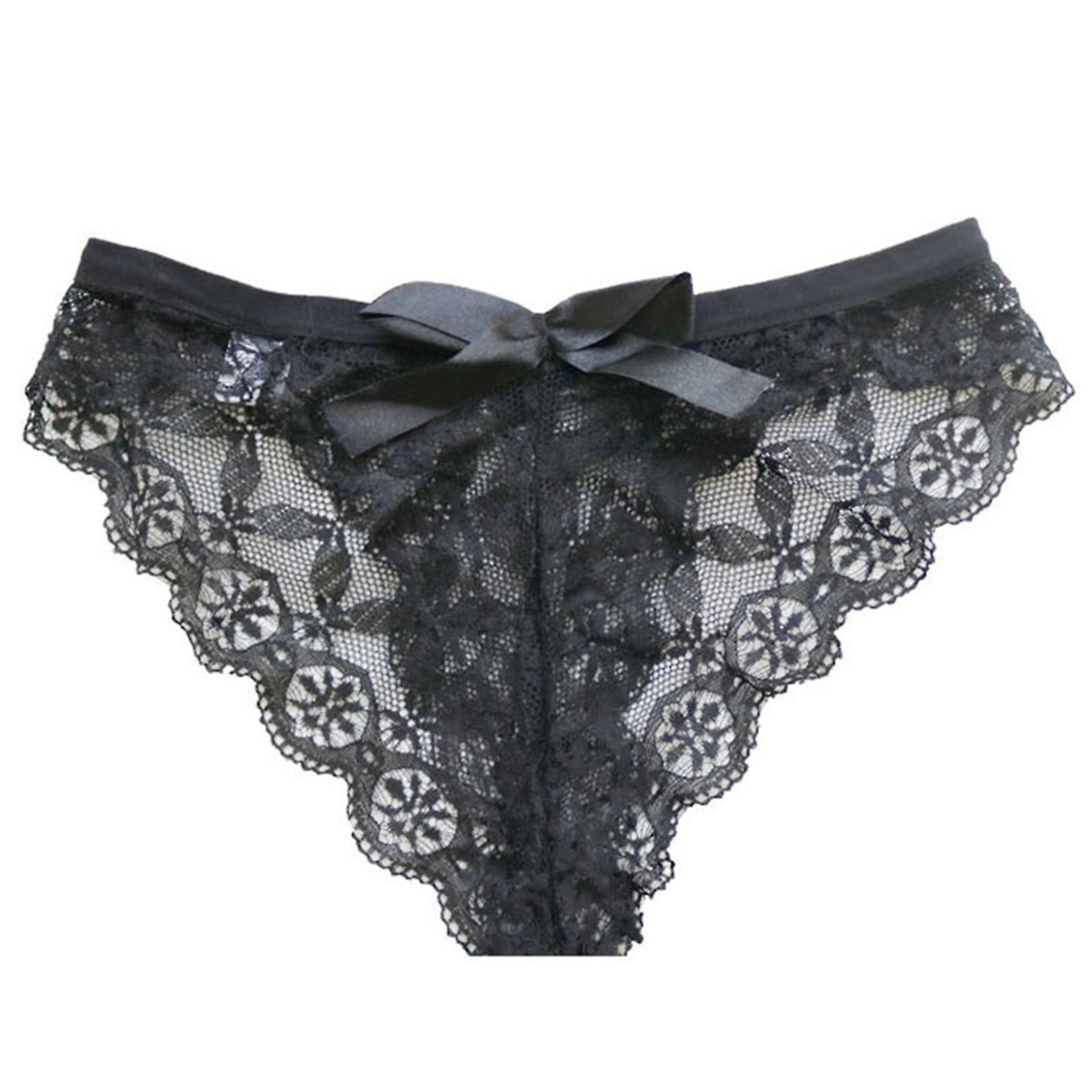 Culotte en dentelle femme sans entrejambe Deisgn Perspective transparente String Lingerie érotique Mode G-String