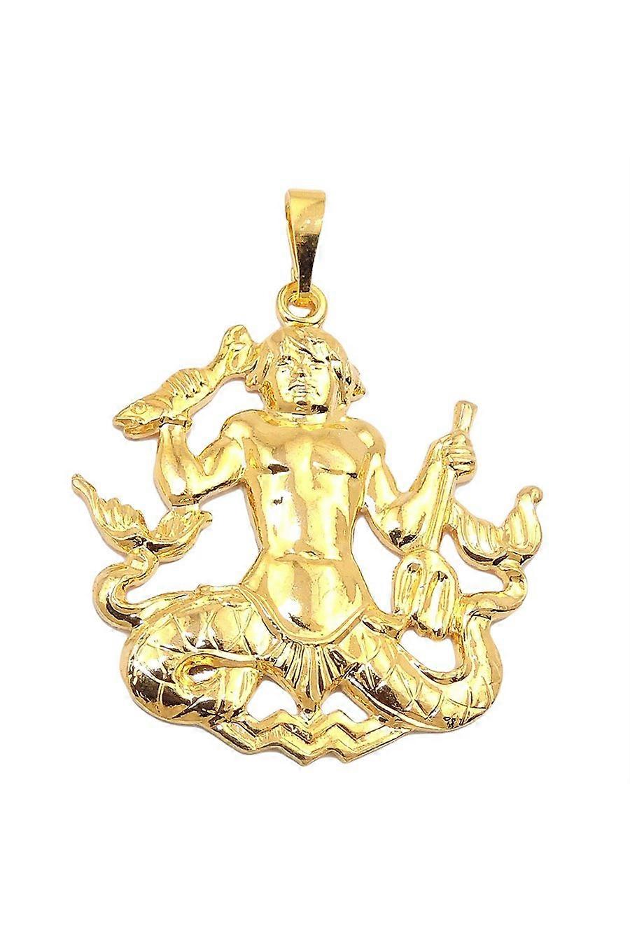 Zodiac Pendant Aquarius Gold Plated - Gl02725