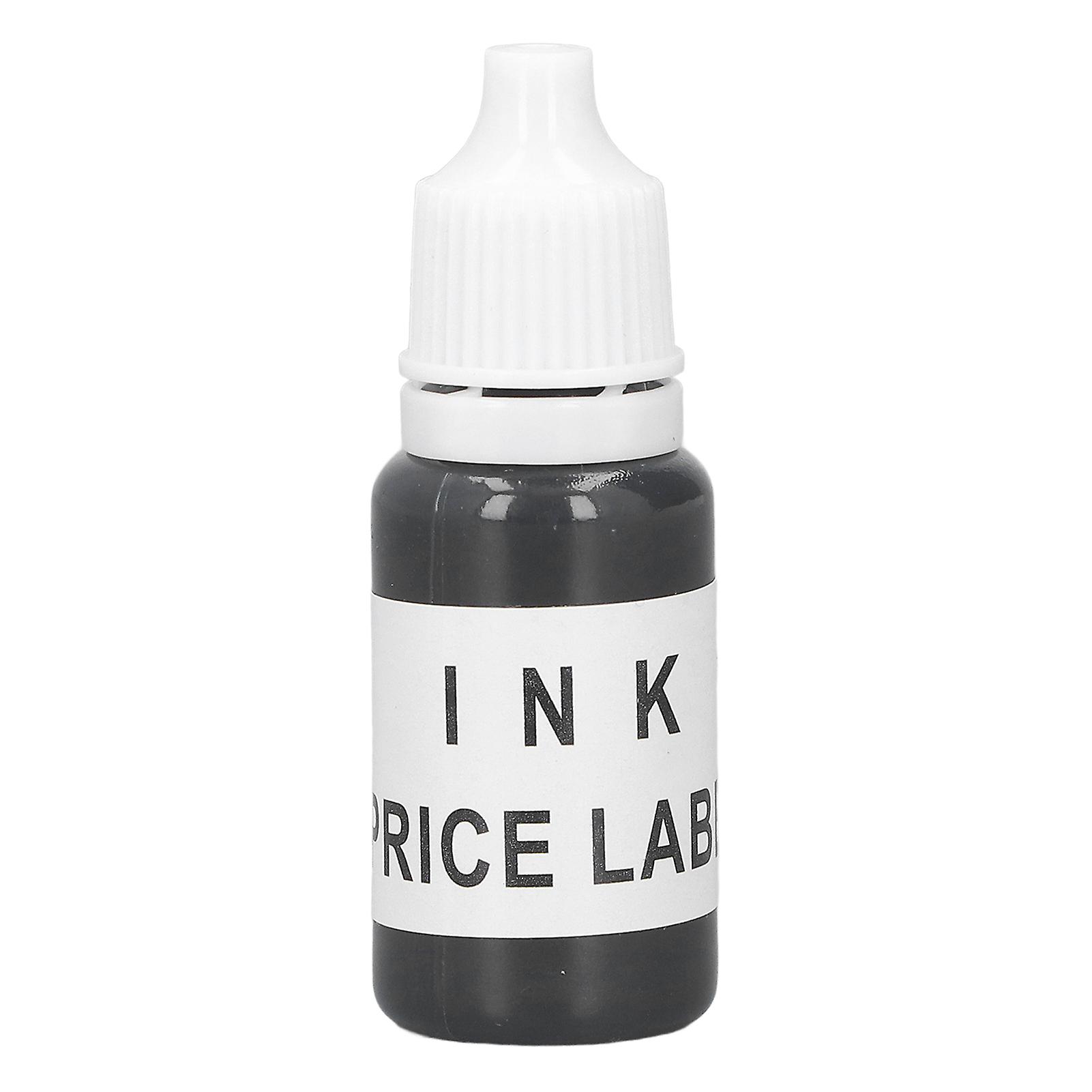 10ML Price Labeler Ink Black Refill Carbon Ink Replacement for Labeling Machine Roller