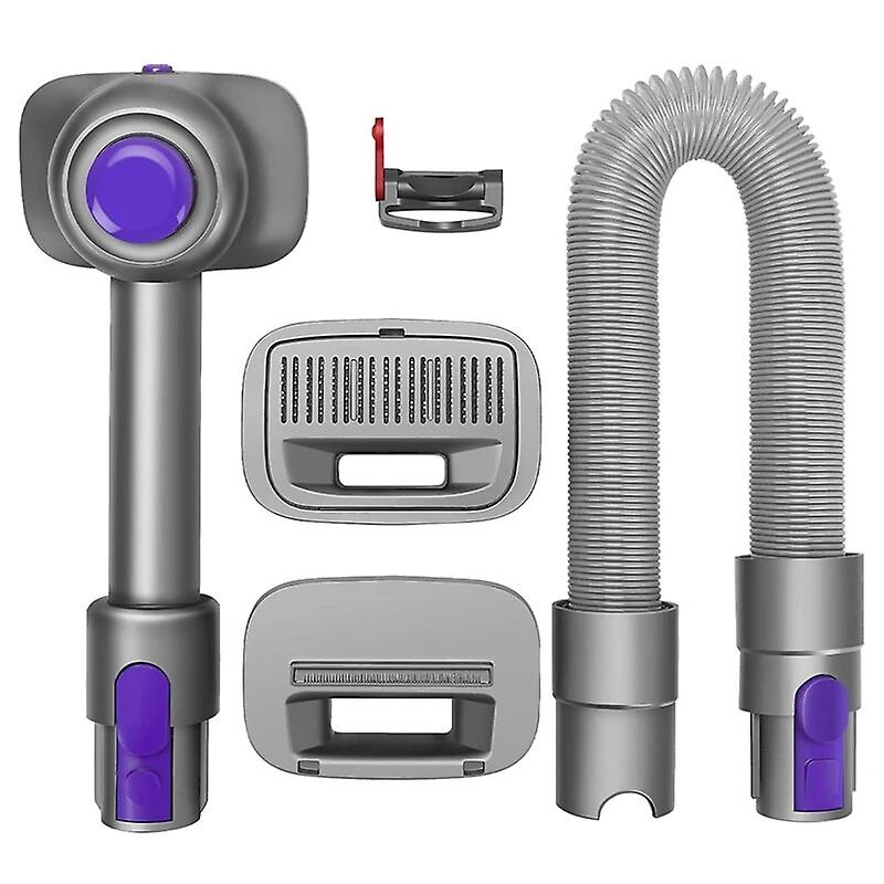 2-In-1 Dog Grooming And Deshedding Vacuum Brush Kit For Dyson V7 V8 V10 V11 V12 V15 Vaccum Cleaner Parts For Dog And Cat Hair~21348