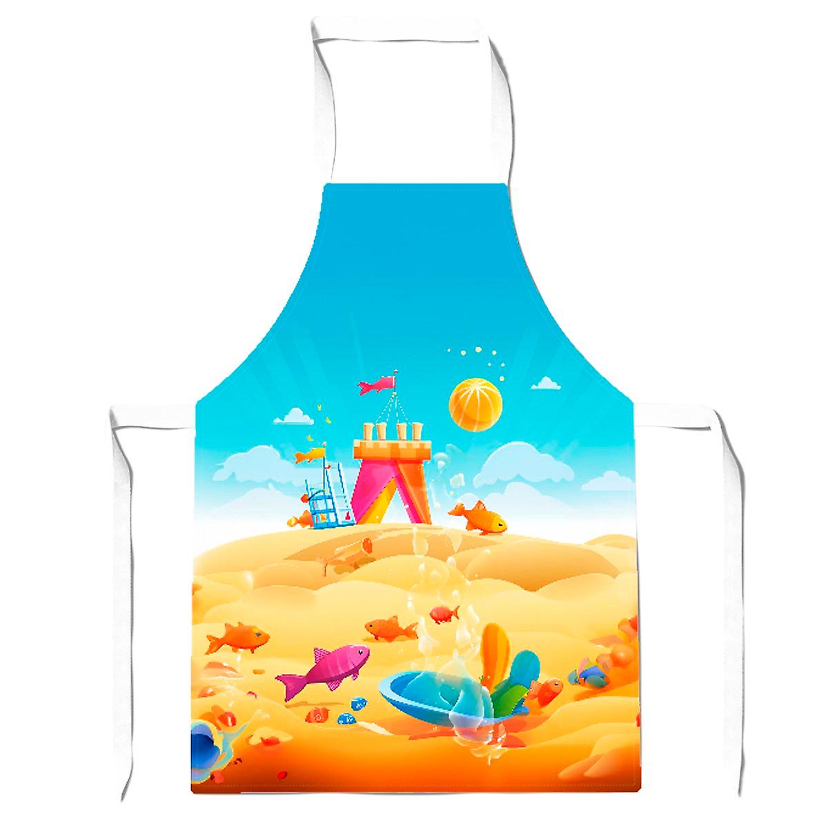 Fishes On A Beach Holiday Apron