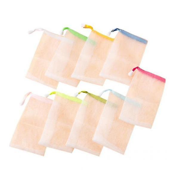 10 Pcs Soap Pouch,drawstring Foam Net Sack