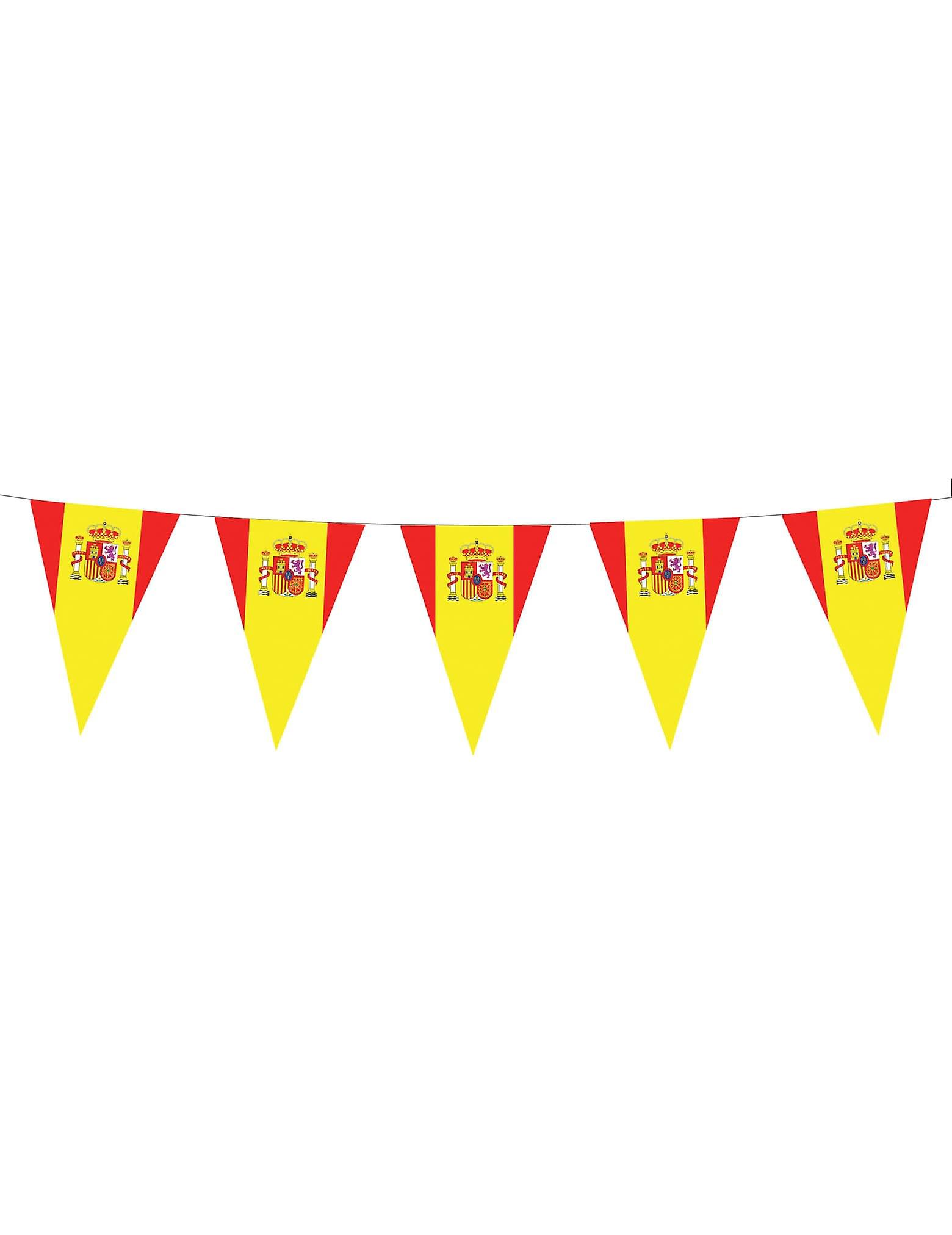 Garland pennants Spanish flags 5 m